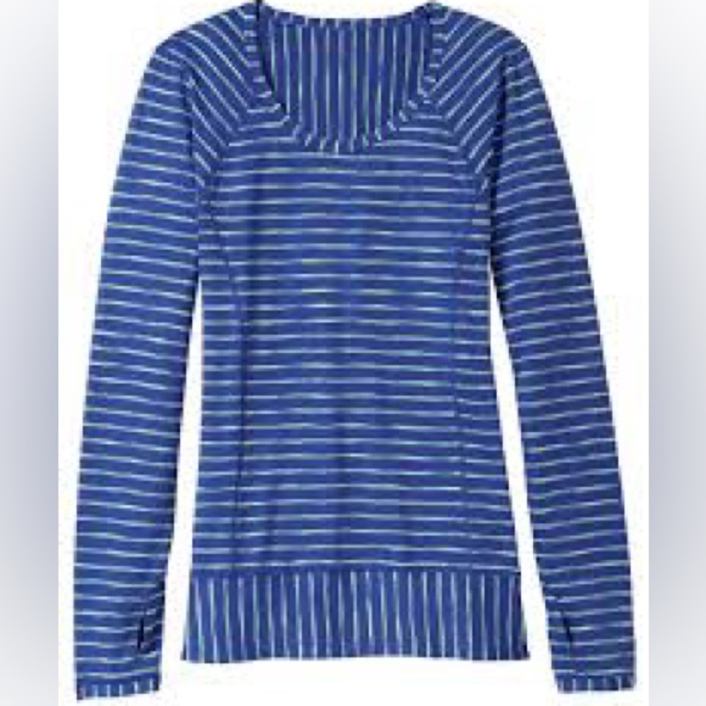 ATHLETA POP SPACE DYE STRIPE TOP